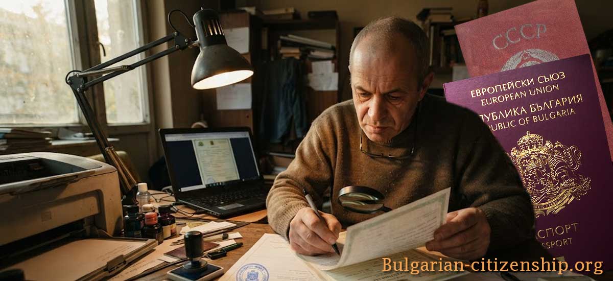 Bulgarian citizenship - fake documents